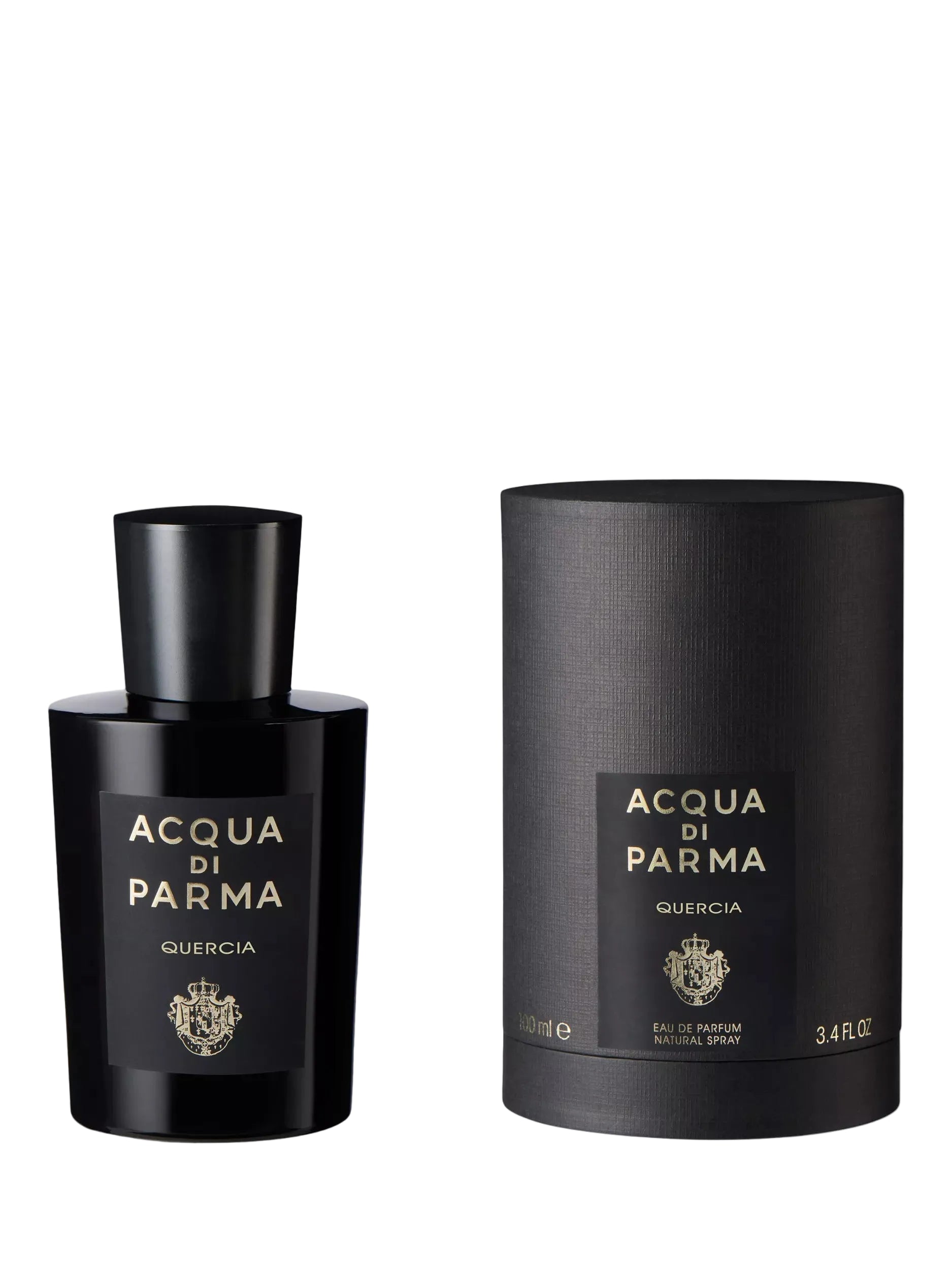Acqua di Parma perfume bottle and packaging on a light gray background
