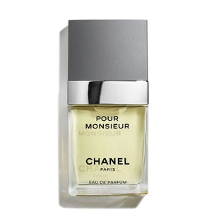 Chanel Pour Monsieur perfume bottle on a white background