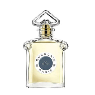 Guerlain Vol de Nuit perfume bottle on a white background