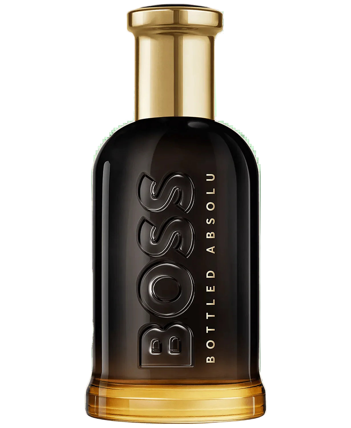 BOSS Bottled Absolu perfume bottle on a white background