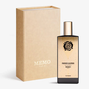 Memo Paris French Leather perfume bottle and packaging on a white background