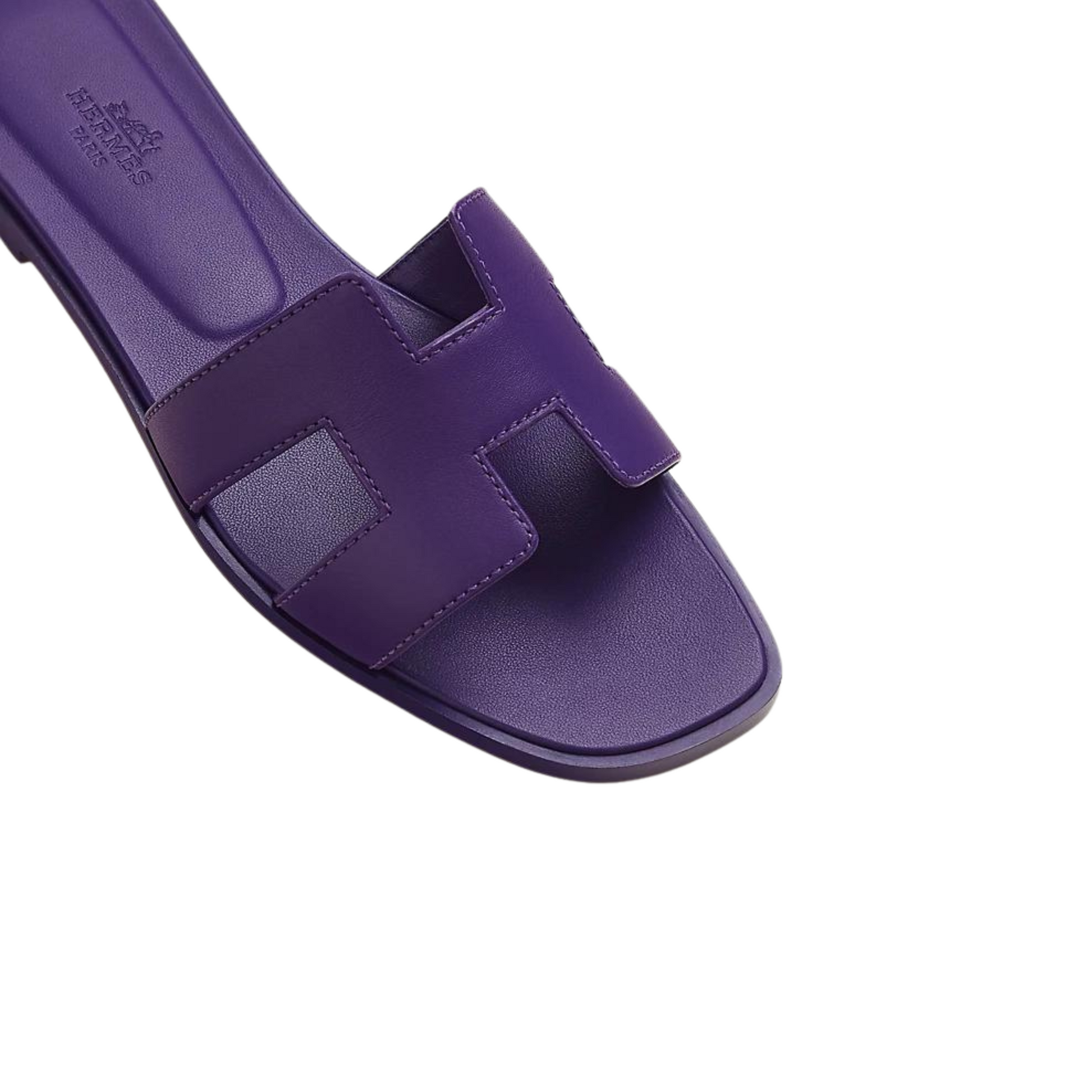 Hermes Oran Sandals Violet Majorette