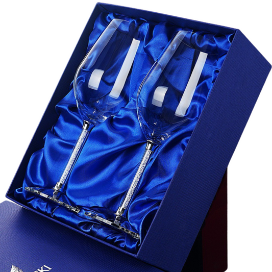 SWAROVSKI Crystalline Wine Glasses - Set 2