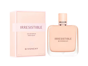Givenchy Irresistible perfume bottle and packaging on a white background