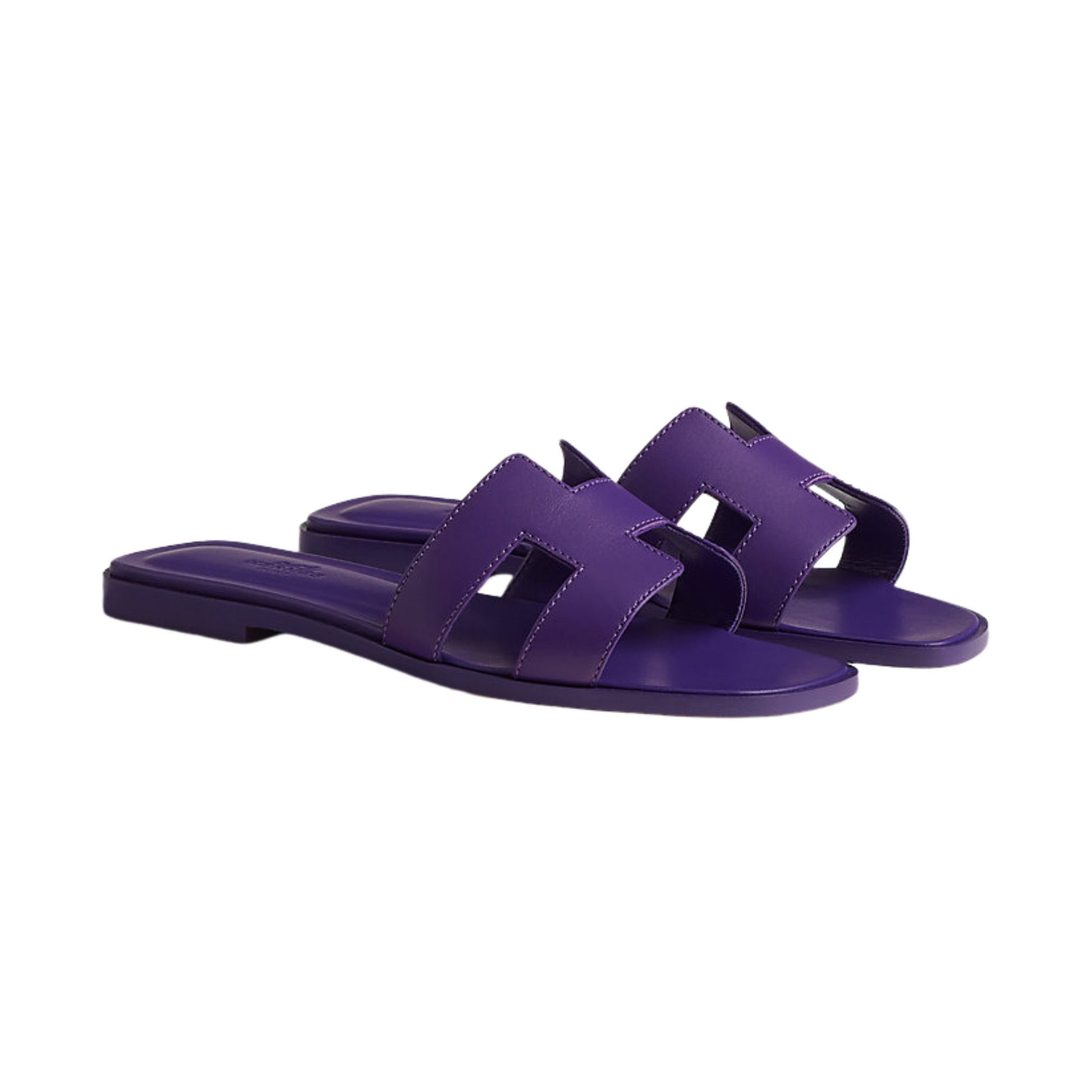 Hermes Oran Sandals Violet Majorette