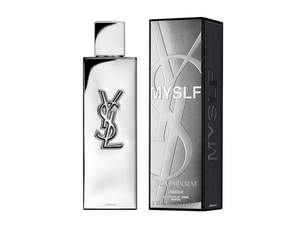 YSL perfume bottle and packaging on a white background