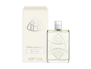 Maybach perfume bottle and packaging on a white background