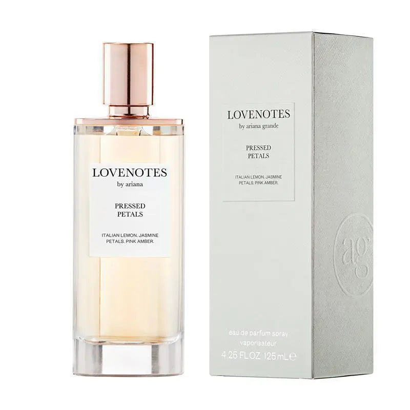 Lovenotes perfume bottle and packaging on a white background