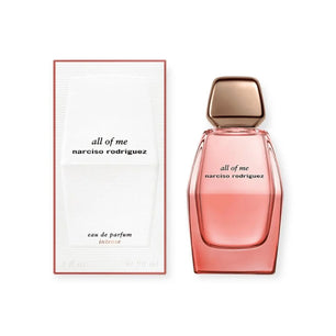 Narciso Rodriguez 'All of Me' perfume bottle and packaging on a white background
