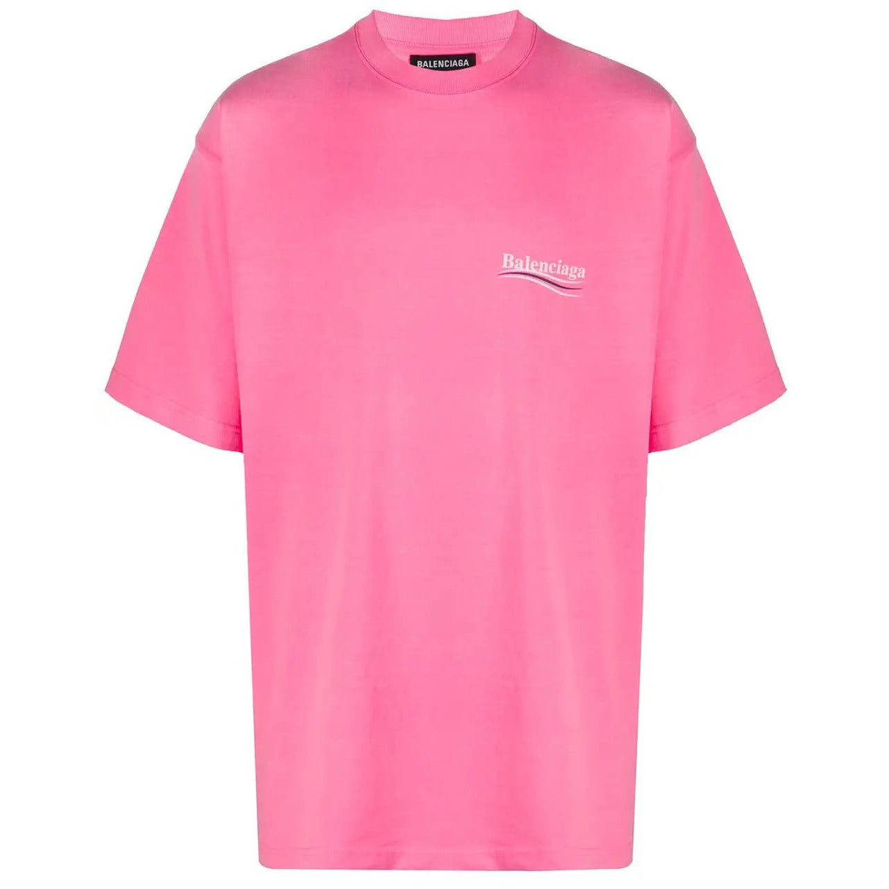 Balenciaga Political Campaign T-shirt in Vintage Jersey in Pink