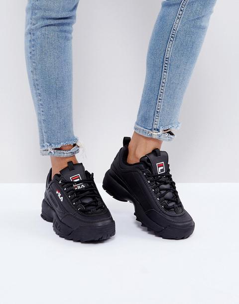 FILA Disruptor 2 Sneaker Shoes - Black - ROOYAS