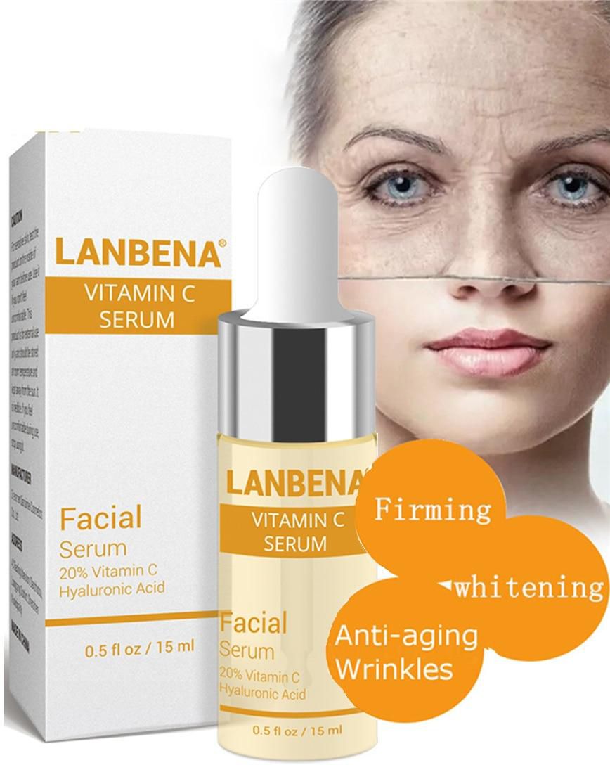 LANBENA Vitamin C & Hyaluronic Acid Facial Serum 15ML