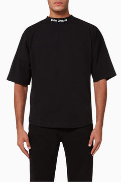 Palm Angels Logo Oversized T-Shirt - Black