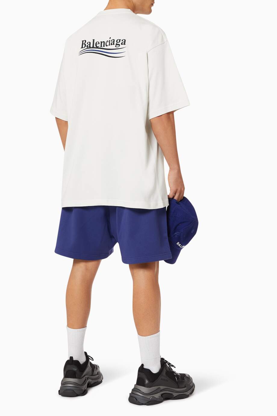 Balenciaga Political Campaign T-shirt in Vintage Jersey in White