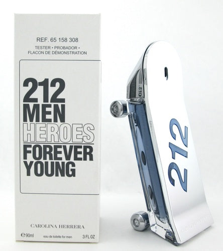Carolina Herrera 212 Men Heroes Forever Young EDT Tester 90ML ROOYAS