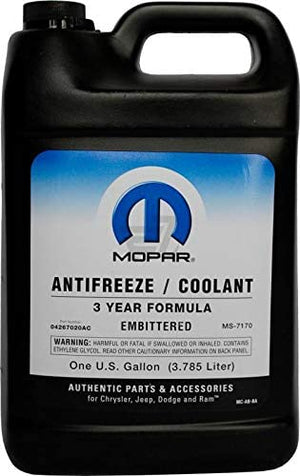 Mopar Coolant/Antifreeze For Jeep, Chrysler, Dodge, Ram (3 Years)
