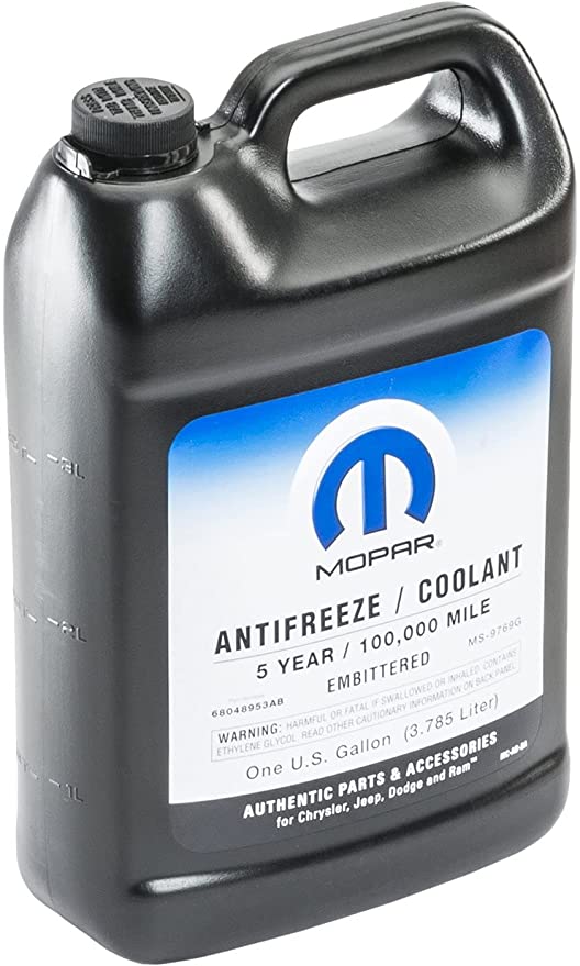 Mopar Coolant/Antifreeze For Jeep, Chrysler, Dodge, Ram (5 Years)
