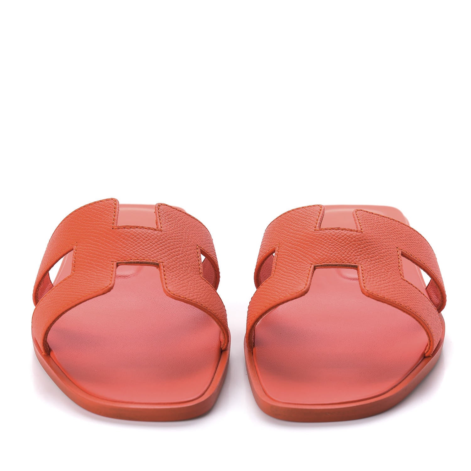Hermes Orange Poppy Oran Sandals LV-SHU-170 - AGC1050