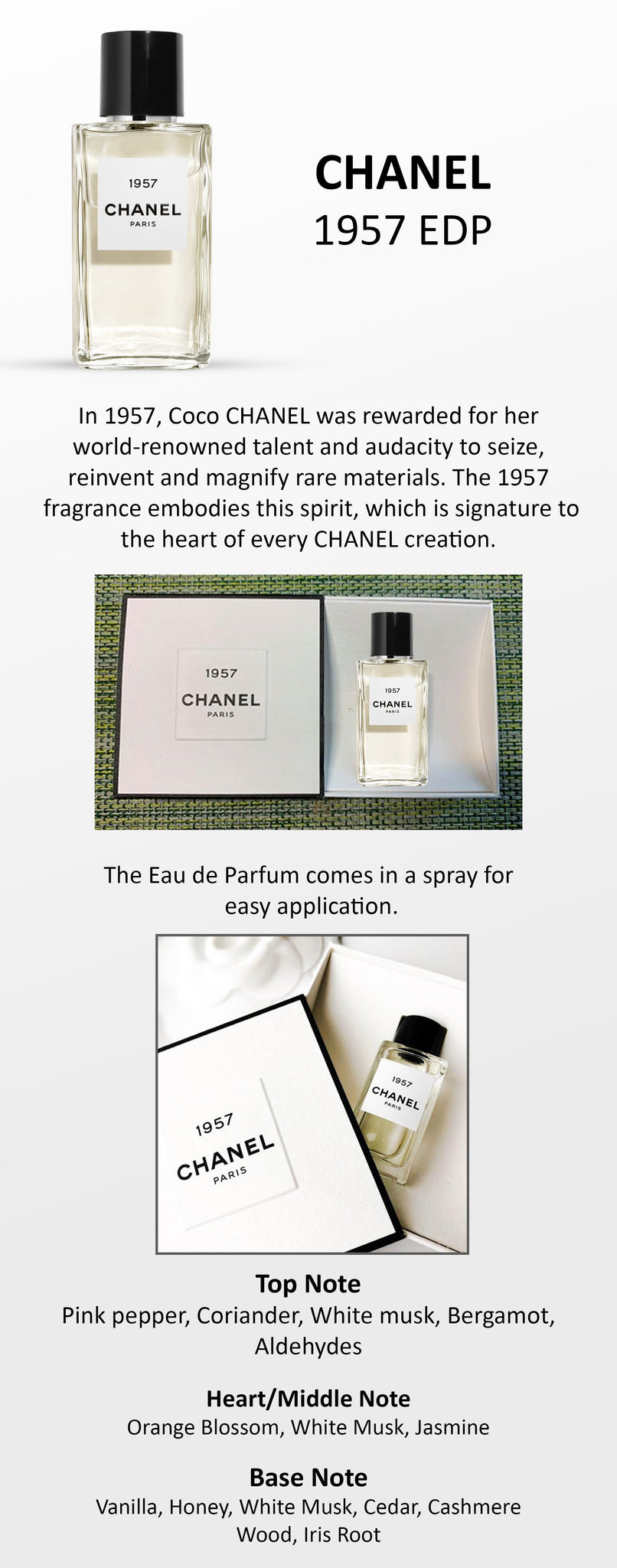 Chanel 1957 Eau De Parfum 75ML - ROOYAS