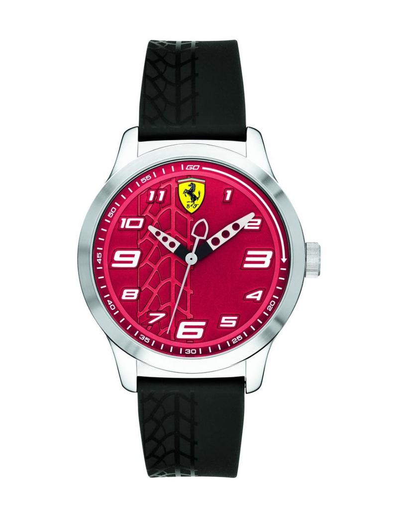 Ferrari Men's Pilan Analog Watch in Black
