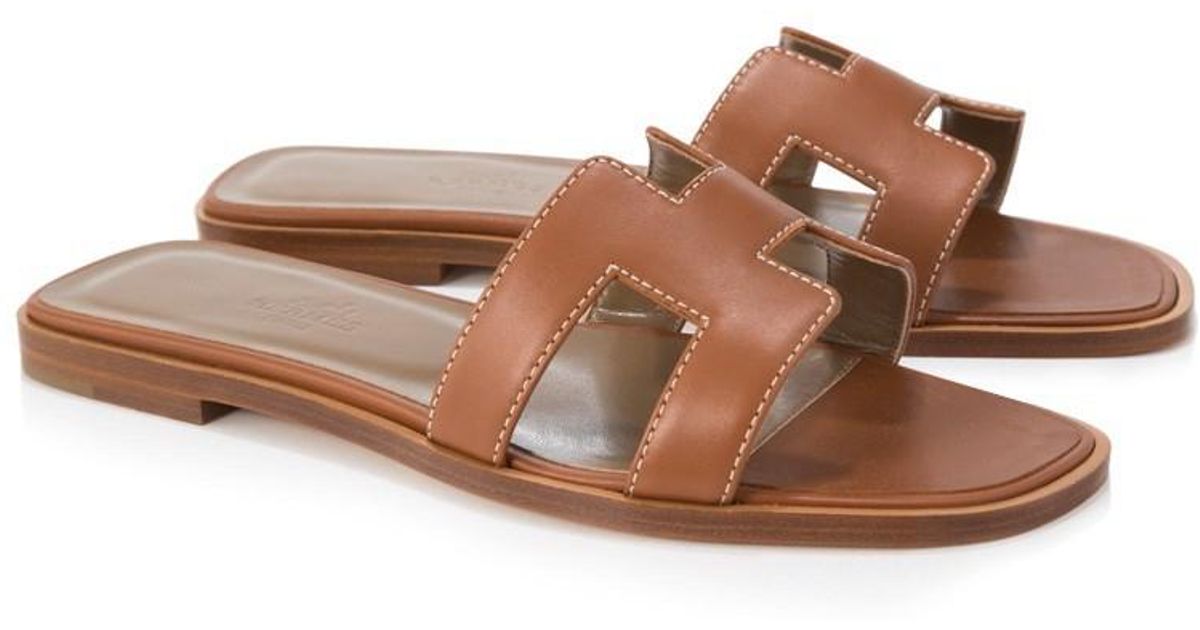 Hermes Oran Sandal Tan - ROOYAS