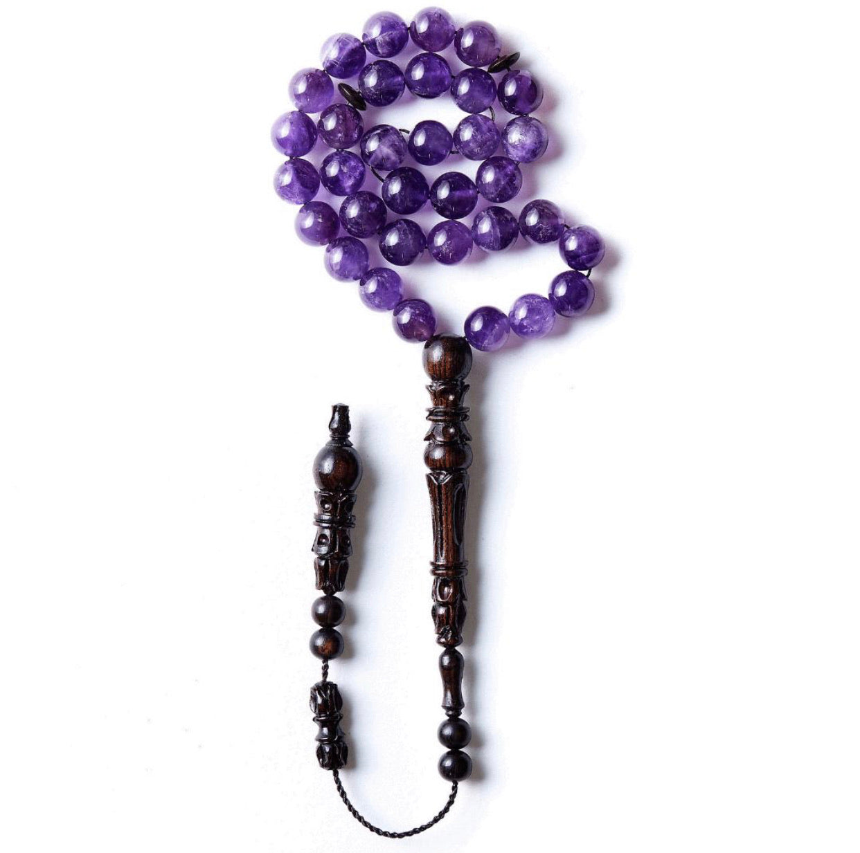 Tasbih 33 beads for prayer 100% original amethyst premium quality