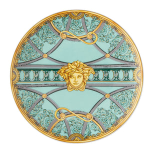 Versace Home La Scala Del Palazzo Plate in Green - 17cm