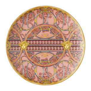 Versace Home La Scala Del Palazzo Plate in Pink - 21cm