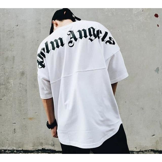 Palm Angels Oversized Logo T-shirt in White for Men