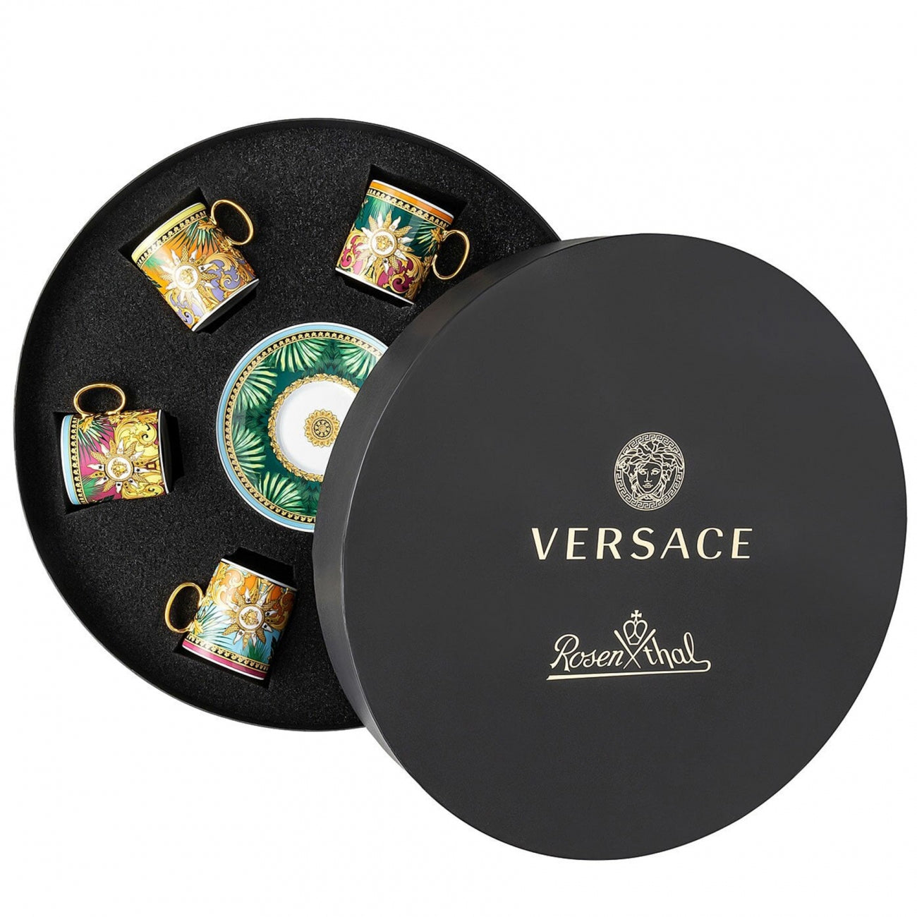 VERSACE HOME Jungle Animal Espresso Cup & Saucer - Set of 6