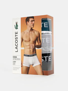 Lacoste Men's Trunk (Pack of 3) Briefs, Boxers, Shorts